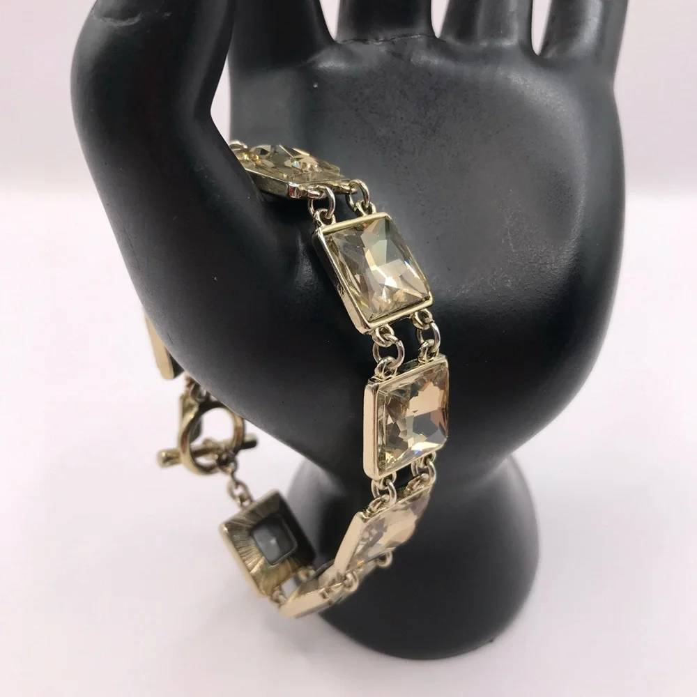 The Limited Gold-Tone & Faceted Crystal Bracelet - Picture 3 of 8